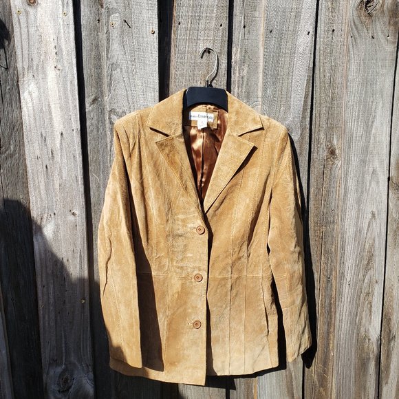 Beautiful Suede Jacket Modern Essentials size M - Picture 1 of 4